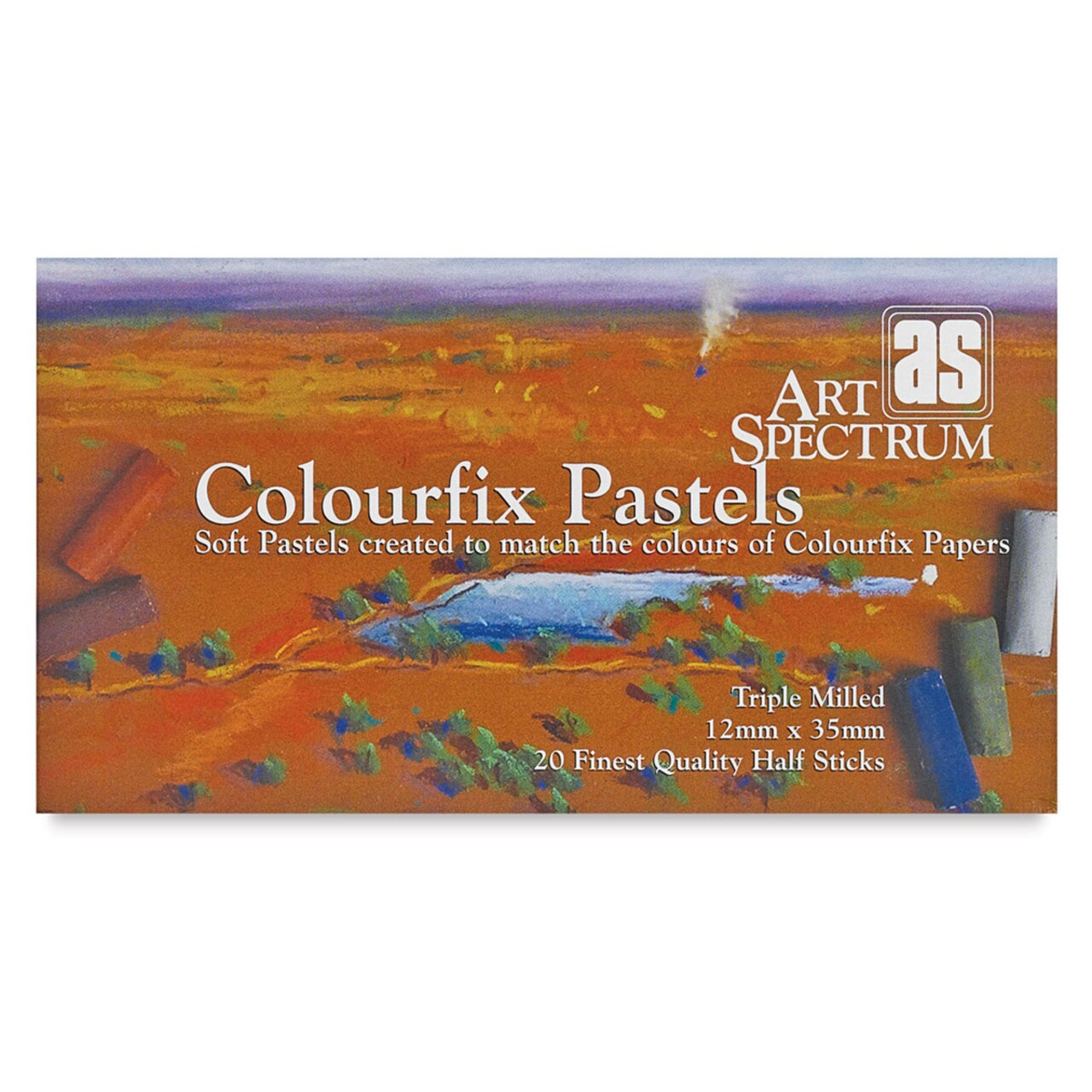 Art Spectrum Artists' Soft Pastel Set - Assorted Colors, Half Stick , Set of 20